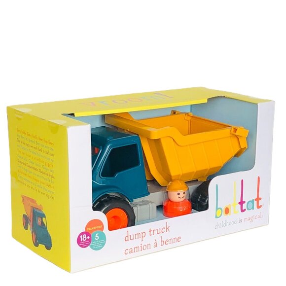 Battat  Dump Truck Classic Toddler Trucks w/Soft Rubber Wheels For 18+ Months - Picture 1 of 16